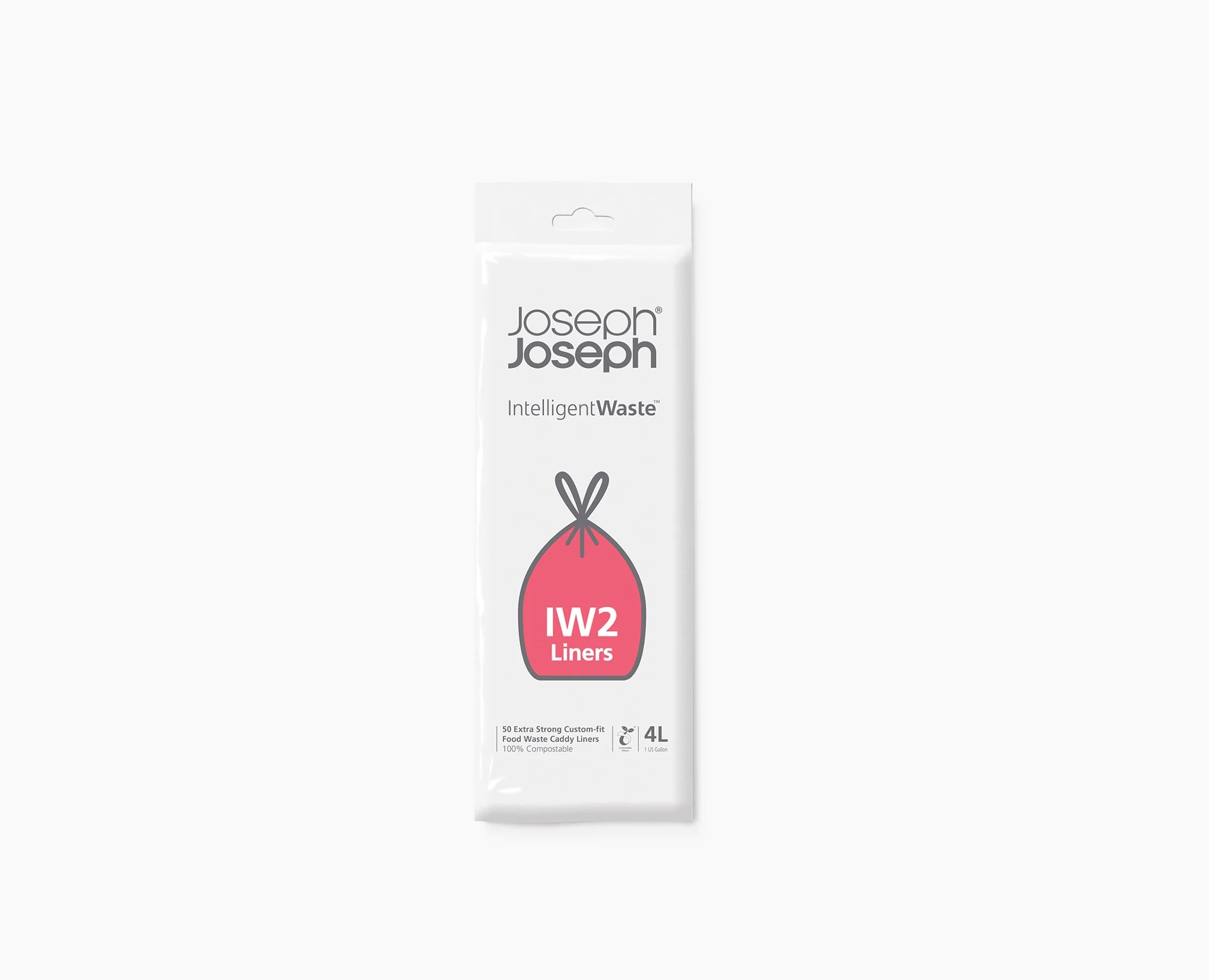 IW2 Waste 50 Compostable Caddy Liners - 4L | Joseph Joseph