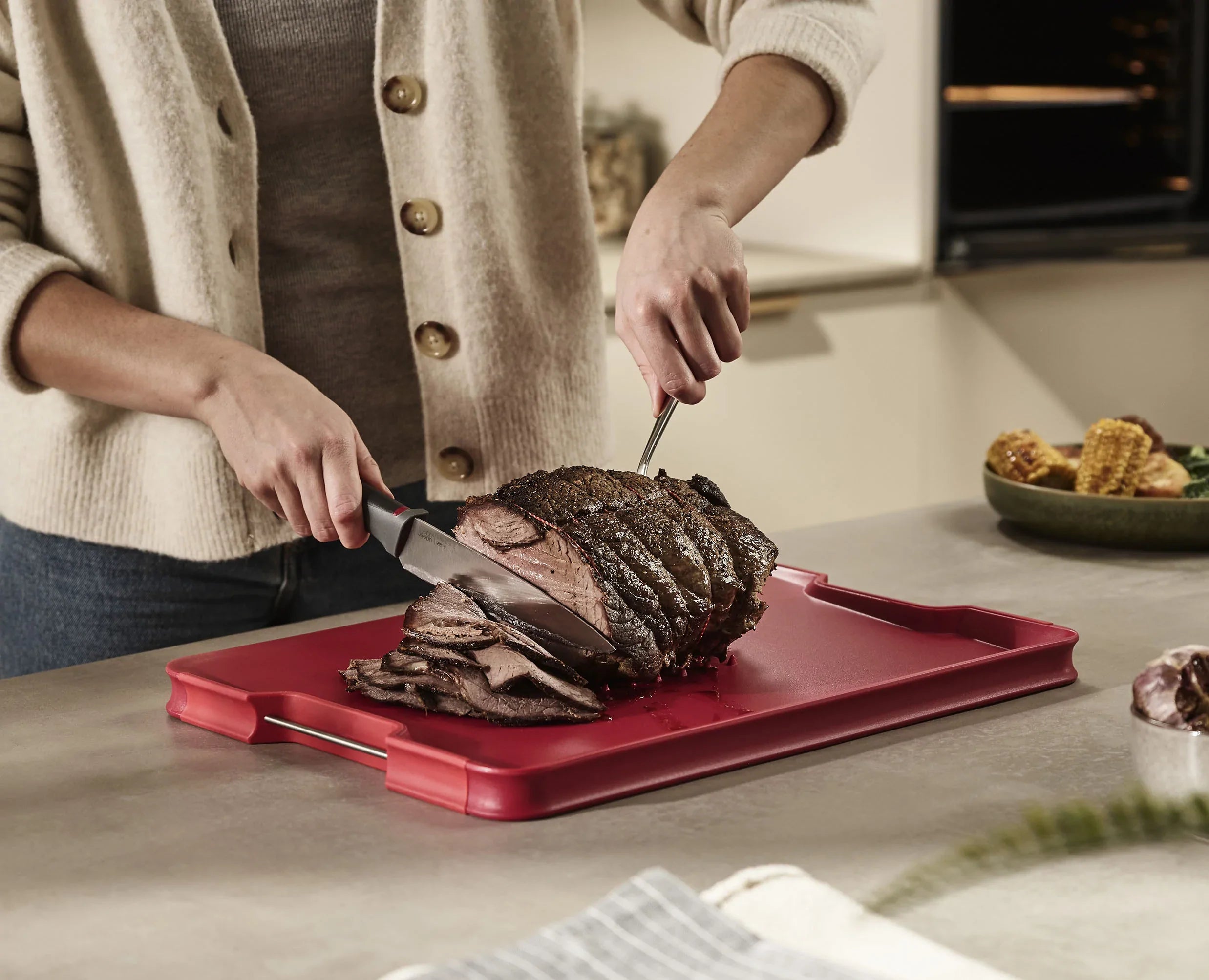 Cut&amp;Carve™ Plus Multi-function Chopping Board - 60207 - 60210 - Image 3